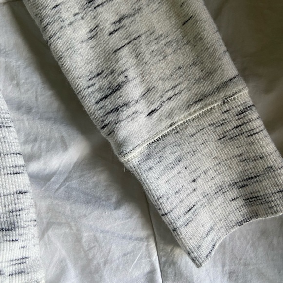 Heather light gray & white sweater top - Picture 5 of 9